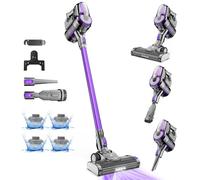 FixtFixer Cordless Vacuum Cleaner 25Kpa/250W, Ultra Quiet Automatic Charging Cordless Vacuum, Stick Vacuum Cleaner with LED Display/Anti-Tangle Brush for Hardwood Floor, Carpet, Pet Hair