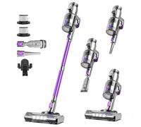 FixtFixer V10 Cordless Vacuum Cleaner, 500W/60000PA Stick Vacuum with 1.1L Dustbin, Wall-mounted Charging/Removable Battery, 80Mins, Anti-Tangled Handheld Vacuum for Pet Hair, Hard Floors