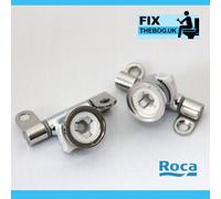 FixTheBog Ai0002100R) Roca Giralda Senso Removable Toilet Seat Hinge Set Easy Release Chrome Hinges