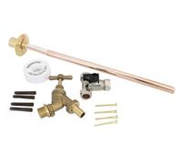 Fixthebog™ Professional 350mm Thru Wall Flange Outside Garden Tap Kit Meets Water Regs Gt6 Diy Inc Winter Drain Down
