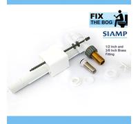 FixTheBog Siamp 95L 1/2" & 3/8" Brass Thread Bsp 30956510 Universal Side Inlet Cistern Fill Float Valve