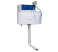 Fixthebog™ - Tavistock Vortex Bottom Inlet Concealed Cistern - Chrome Button Includes Flush Pipe