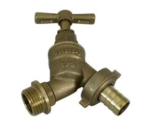 Fixthebog™ Uk Made Brass Outdoor Garden Tap Hose Watering 1/2" Hose Union Bib Tap
