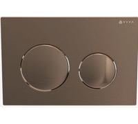 FixTheBog Viva Skylo Ultra16 Brushed Copper Dual Flush Plate