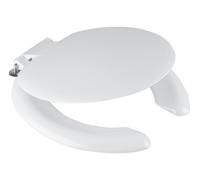 FixTheBog Wirquin Cresent Seat And Cover With Stainless Steel Hinge - White Scr12Wh