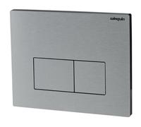 FixTheBog Wirquin Design Dual Flush Plate Brushed Aluminium (55720351)
