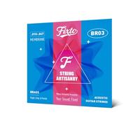 FIXTO - Acoustic Guitar strings - 1 set of Brass Acoustic strings (BR03)