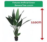 Fixtures Artificial Green Banana Tree 110cm