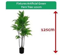 Fixtures Artificial Green Fern Tree 125cm