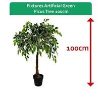 Fixtures Artificial Green Ficus Tree 100cm