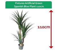 Fixtures Artificial Green Spanish Blue Plant 110cm