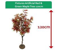 Fixtures Artificial Red & Green Maple Tree 120cm