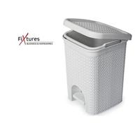 Blue Canyon Lace Design Pedal Bin 5L White