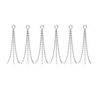 Fixtures Replacement 14inch Hanging Basket Chain 3 Strand with Hook (6 Chains)