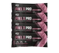 Fixx Nutrition Fuel X Pro Endurance Fuel with Amino Acids - Energy, Electrolytes, Hydration - 4 x 55g Sachets (4 x 55g Sachets, Raspberry)