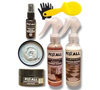 Fixxall All Surface Repair Kit - Ready Mixed Colour Matched Filler And Scratch Cover - Light Grey