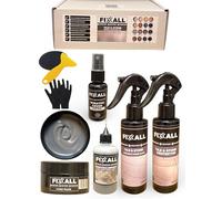 Fixxall Stone & Tile Repair Kit - Coloured Filler, Scratch Cover Spray, Injectable Adhesive, Sealer & Cleaner - All-in-One Surface Restoration Set (Dark Grey, One Size)