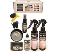 Fixxall Stone & Tile Repair Kit - Coloured Filler, Scratch Cover Spray, Injectable Adhesive, Sealer & Cleaner - All-in-One Surface Restoration Set (Medium Grey, One Size)