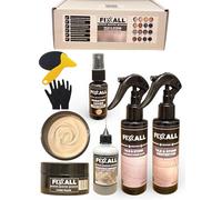 Fixxall Stone & Tile Repair Kit - Coloured Filler, Scratch Cover Spray, Injectable Adhesive, Sealer & Cleaner - All-in-One Surface Restoration Set (Cream, One Size)
