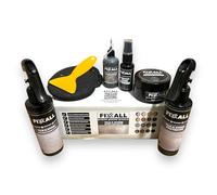 Fixxall Stone & Tile Repair Kit - Coloured Filler, Scratch Cover Spray, Injectable Adhesive, Sealer & Cleaner - All-in-One Surface Restoration Set (Anthracite, One Size)