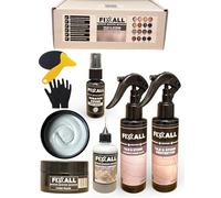 Fixxall Stone & Tile Repair Kit - Coloured Filler, Scratch Cover Spray, Injectable Adhesive, Sealer & Cleaner - All-in-One Surface Restoration Set (White, One Size)