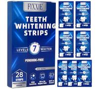FIXXIE Teeth Whitening Strips | 28 Pap Strips (14-Day Course), Peroxide-Free & Enamel Safe, Gentle for Sensitive Teeth, Anti-Slip Fresh Mint, Removes Coffee/Tea/Smoking Stains