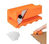 FIYEMNI Cardboard Cutter for Cat Scratchers, Cut 1.6" Wide Cardboard Strips, 3D Printed Cat Scratcher Cardboard Cutter, Cardboard Box Cutter Tool, Includes 10 Blades, Orange