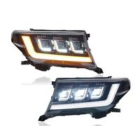 FIYFIOW Car Front Lights 1 Pair LED Front Head Lights With DRL Dynamic Turning For Toyota For Land For Cruiser 2008 2009 2010 2011 2012 2013 2014 2015