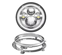 FIYFIOW Front Headlight Motorcycle For Fat For Boy For Switchback For Road For King For Ultra For Classic / 7inch LED Headlight +4.5inch Fog Lights 7" Bracket Mounting Ring