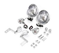 FIYFIOW Front Headlight Motorcycle For Suzuki Universal Motorcycle Headlight Passing Fog Lamp Turn Signals With Mounts Holder