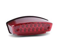 FIYFIOW Front Headlight Motorcycle Universal For ATV UTV Racer Chopper Rear Motorcycle LED Tail Light Red+White License Plate Running Brake Lamp Taillight