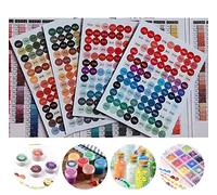 FIYO Color Number Stickers: 447 Multi-Color Labels for Diamond Painting Storage Boxes