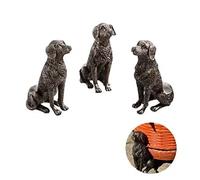 FIYSON 3 Pcs/set Plant Pot Feet,Flower Plant Pot Risers Resin Cute Animal Shape Planter Support Stand,Decorative Pot Support Feet for Indoor and Outdoor to Improve Airflow and Drainage (Dog)