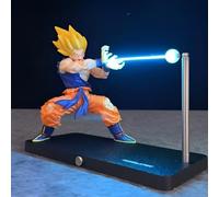 FIYSON 3D Dragon Ball Magnetic Night Light, Original and Authentic Anime Dragon Ball Z Figures Ornaments, Goku Vegeta Kamehameha Magnetic Levitation Night Light, Rechargeable, Dimmable (Style 2)