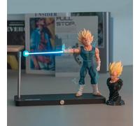 FIYSON 3D Dragon Ball Magnetic Night Light, Original and Authentic Anime Dragon Ball Z Figures Ornaments, Goku Vegeta Kamehameha Magnetic Levitation Night Light, Rechargeable, Dimmable (Style 1)