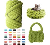 FIYSON Arm Knitting Wool 500 g/25 m, Chunky XXL Wool for Hand Knitting, Chunky Yarn Tubular Yarn, Crochet Wool, Bulky Arm Knitting Icelandic Wool, for Beginners, Blankets, Bag, Hand Knitting Yarn