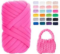 FIYSON Arm Knitting Wool 500 g/25 m, Chunky XXL Wool for Hand Knitting, Chunky Yarn Tubular Yarn, Crochet Wool, Bulky Arm Knitting Icelandic Wool, for Beginners, Blankets, Bag, Hand Knitting Yarn