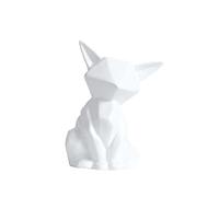 FIYSON Fox Statue Ornament,Ceramic Fox Figurine,Modern Animal Statue Sculpture Ornament Ceramics Crafts Art Figurines,Feng Shui Decor for Luck and Prosperity for Home Decor Birthday Gift (White,Small)