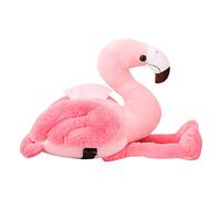 FIYSON Pink flamingo Tissue Box Cover, Creative Cartoon Car Tissue Holder, Car Armrest Tissue Case Holder, Cute Plush Animals Tissue Box Holder, Bathroom Tissue Organizer Stand for Home Office and Car