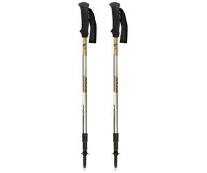 Fizan - Aluminium hiking poles - Trek Pro Beige/Black in Aluminium Beige one size