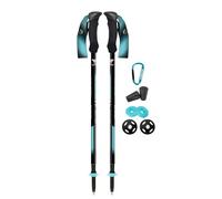 Fizan Compact 3 Trekking Poles - 5.6 oz Ultralight, Backpacking, Thru Hiking Poles, Adjustable, Collapsible, Customized Fit, EVA Grips, Aluminum Walking Sticks (Compact 3 / Pink)