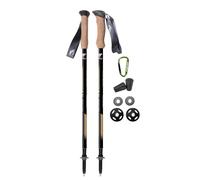 Fizan Compact 3 Trekking Poles - 5.6 oz Ultralight, Backpacking, Thru Hiking Poles, Adjustable, Collapsible, Customized Fit, EVA Grips, Aluminum Walking Sticks (Compact 3 / Pink)