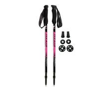 Fizan Compact 3 Trekking Poles 5oz Ultralight Backpacking Hiking Poles Adjustable Folding Custom Fit EVA Handles Aluminum Walking Sticks (Compact 3/Pink)