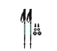 Fizan Compact 4 Trekking Poles 6oz Ultralight Backpacking Hiking Poles Adjustable Folding Custom Fit EVA Handles Aluminum Walking Sticks (Compact 4, Water Green)