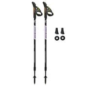 FIZAN Speed Model, Swift Nordic Aluminium Walking Poles, Ultralight Adjustable, Fluorescent Anthracite, Trekking Poles (Purple)