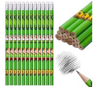 Fizdoqg Mine Pencils 24Pcs Game Wooden Pencil Stationery Set Party Bags Fillers with Eraser for Kids Party Bag Pencils Class Gifts School Supplies