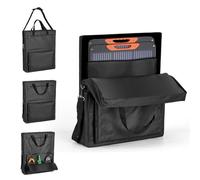 Fizentia Solar Panel Carrying Case - Heavy Duty Padded Storage Bag for Jackery SolarSaga 100W, Waterproof Travel Case compatible with Zoupw 100w 110w,with Pockets for Cables Accessories