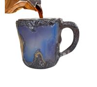 Fizepgo 2024 New Mineral Crystal Coffee Mugs | Natural Mineral Crystal Coffee Mugs | Colorful Crystal Mug Translucent Coffee Mug - for Home Off-ice Coffee Mugs