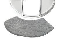 Fizepgo Bathroom Rugs,Curved Rug for Bathroom Floor Quick Dry | Non-Slip Absorbent Washable Shower Accessories Bathtub Safety for Home Entrance Kitchen Hotel Farmhouse Dorm Family Bedroom RV