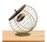 Fizepgo Coffee Pod Holder for Countertop - Large Capacity Stand,with Lid Large Capacity Coffee Pod Storage | for Desktop Ornament Party Bar Fruit Banana Pear